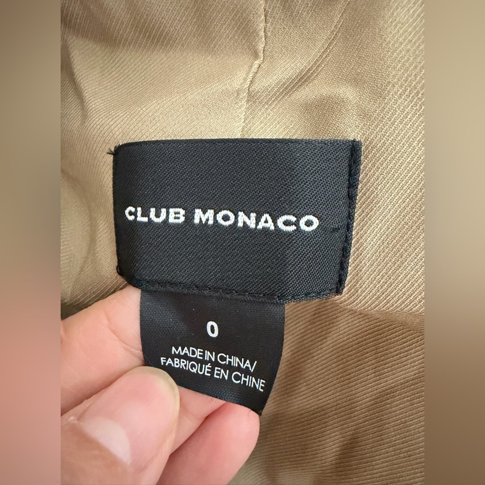 Club Monaco Camel Blazer size 0 - Picture 2 of 7